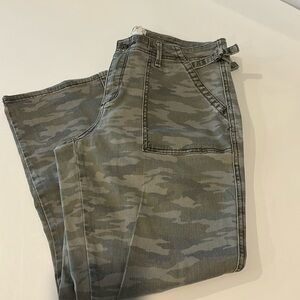 Anthropologie Camouflage Chino Ankle Length